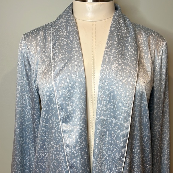 Something Navy Women’s Silk Robe - Picture 2 of 12